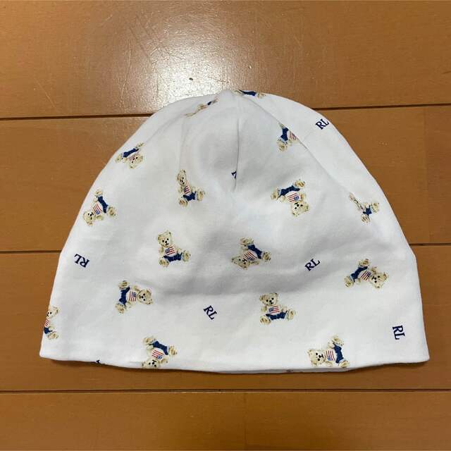 POLO RALPH LAUREN(ポロラルフローレン)の新品　Polo ベアコットンインターロックハット キッズ/ベビー/マタニティのこども用ファッション小物(帽子)の商品写真