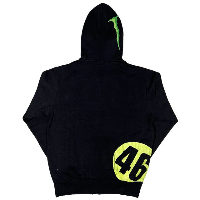 VR46 Monster Energy ビッグロゴ ジップアップパーカー XL