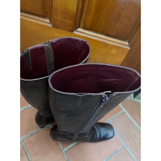 STRAWBERRY-FIELDS(ストロベリーフィールズ)のロングブーツ　茶色　ストロベリーフィールズ レディースの靴/シューズ(ブーツ)の商品写真