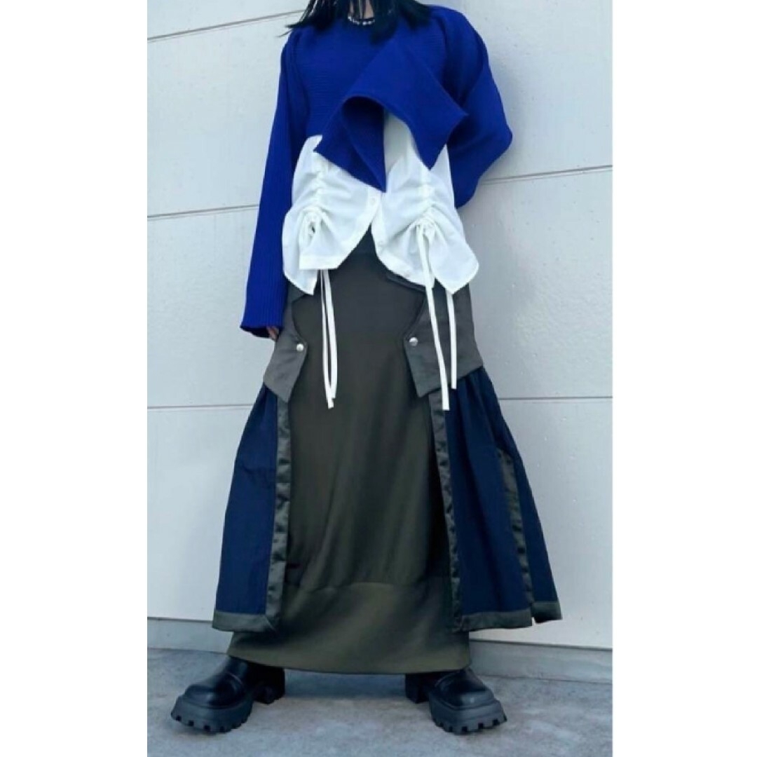 UN3D.(アンスリード)のUN3D.　サテンコンビスカート レディースのスカート(ロングスカート)の商品写真