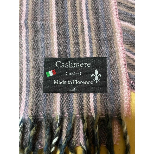 cashmere finished  カシミアマフラー　フランス製 レディースのファッション小物(マフラー/ショール)の商品写真