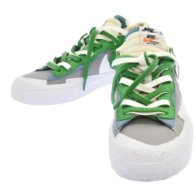 NIKE(ナイキ)のNIKE ナイキ ×Sacai BLAZER LOW CLASSIC GREEN DD1877-001 サカイ ブレザー ローカットスニーカー グリーン/グレー メンズの靴/シューズ(スニーカー)の商品写真