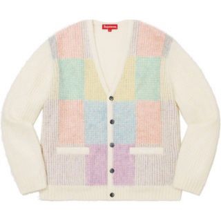 シュプリーム(Supreme)のSupreme Brushed Grid Cardigan カーディガン モヘア(カーディガン)