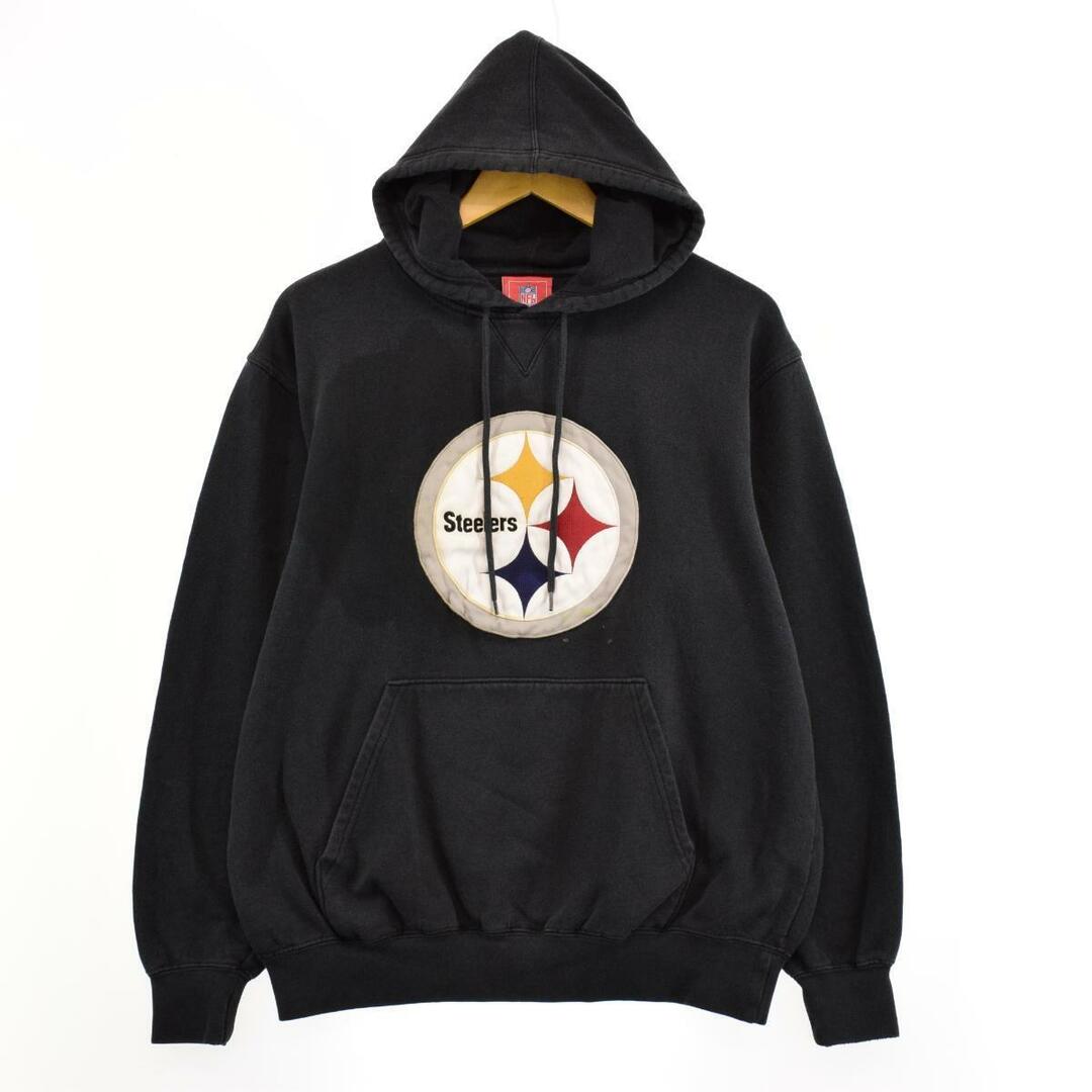 NFL PITTSBURGH STEELERS ピッツバーグスティーラーズ スウェットプルオーバーパーカー メンズM /eaa289110