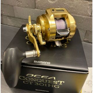 シマノ(SHIMANO)のシマノ オシアコンクエストCT 301HG (左ハンドル) ベイトリール(リール)