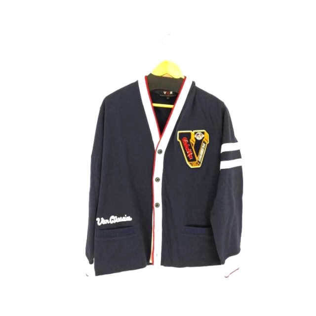 VAN Jacket(ヴァンヂャケット)のVAN JAC(ヴァンヂャケット) レタードカーディガン メンズ トップス メンズのトップス(カーディガン)の商品写真