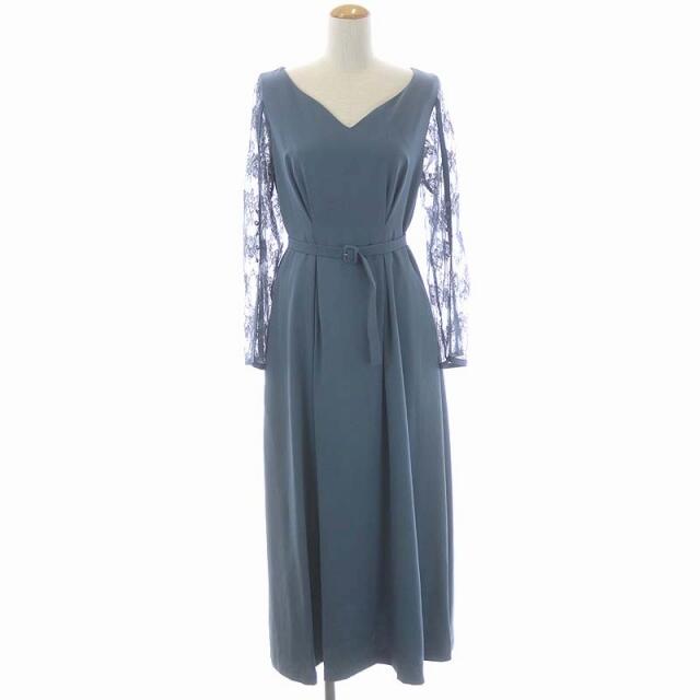 Ameri VINTAGE(アメリヴィンテージ)のアメリヴィンテージ LACE SLEEVE REFINED DRESS レディースのワンピース(ロングワンピース/マキシワンピース)の商品写真