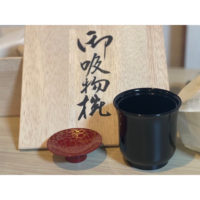 本漆　金箔　お吸物椀