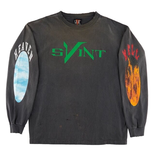 SAINT MICHAEL セントマイケル ロンT 22aw ×VLONE 【驚きの値段で ...