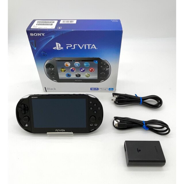 PlayStation Vita(プレイステーションヴィータ)のPlayStation Vita ブラック (PCH2000ZA11)【美品】 エンタメ/ホビーのゲームソフト/ゲーム機本体(家庭用ゲーム機本体)の商品写真