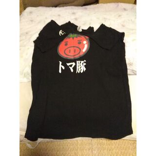 豊天商店　TシャツM　トマ豚　黒(Tシャツ(半袖/袖なし))