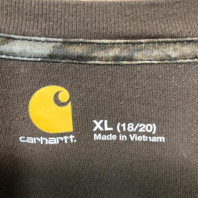 carhartt(カーハート)の『ロンT』90s 古着 カーハート 刺繍ロゴ Carhartt ビッグサイズ メンズのトップス(Tシャツ/カットソー(七分/長袖))の商品写真