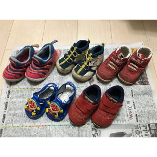 ダブルビー(DOUBLE.B)の子供靴　5足　12.5〜14.5cm asics、NIKE、ピジョン、ダブルビー(スニーカー)