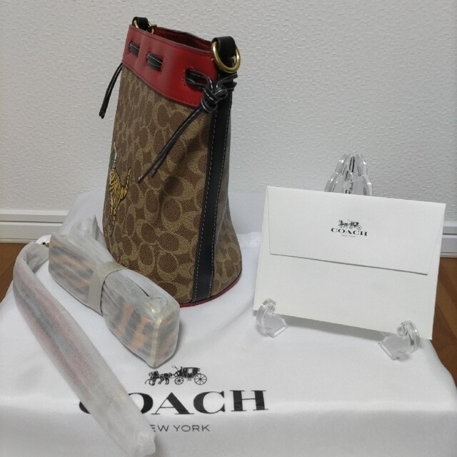 COACH - COACH コーチ ショルダー バケットバッグ ウィズタイガー