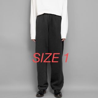 コモリ(COMOLI)のCOMOLI 22AW コットン吊裏毛パンツ Fade Black1 スウェット(スウェット)