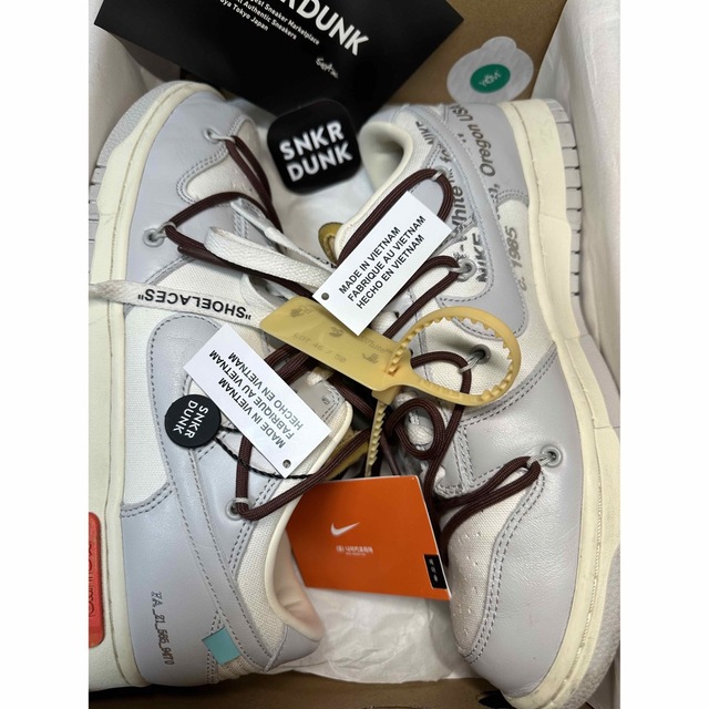 OFF-WHITE × NIKE DUNK LOW 1 OF 50 "46" 1