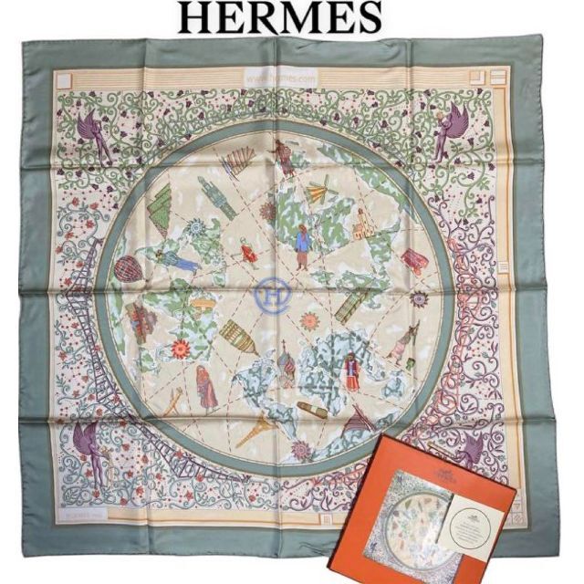 美品】エルメス カレ90www.hermes.comエルメスドットコムスカーフ