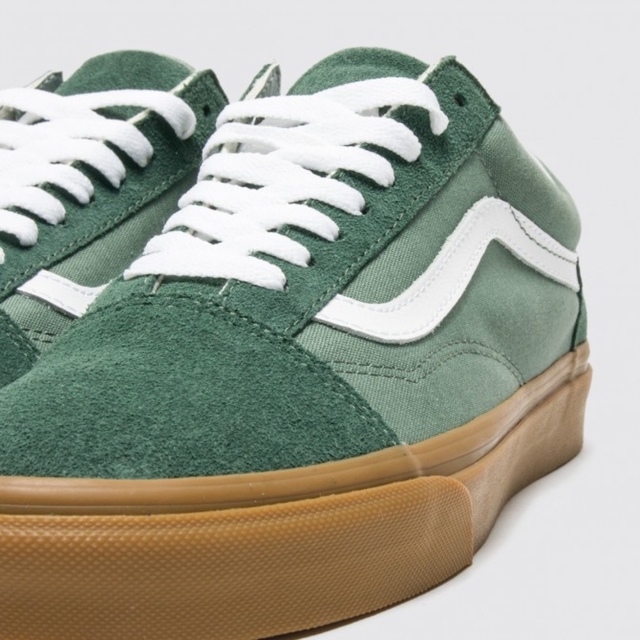 VANS old school duck gr スニーカー 26cm 緑 レア - スニーカー