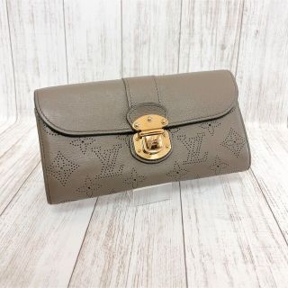 ルイヴィトン(LOUIS VUITTON)のルイヴィトン　長財布　二つ折り　マヒナ　ポルトフォイユイリス　トープ　グレージュ(財布)