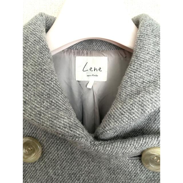Lene 綾2重織りメルトン ショートダブルコート