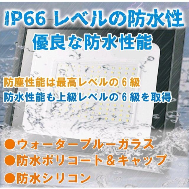 LED投光器 200w 薄型野外照明 作業灯 PSE適合 防水 ワークライト 工具