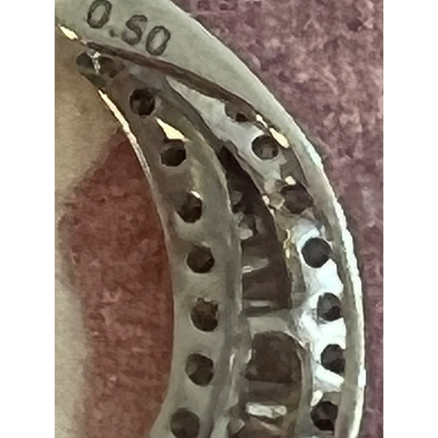 ご専用　ホースシューダイヤモンドネックレストップ　18Kwg レディースのアクセサリー(ネックレス)の商品写真
