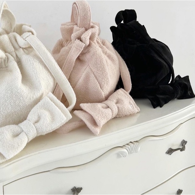 最適な価格バッグé ribbon gather bag epine エピヌ バッグ ショルダーバッグ