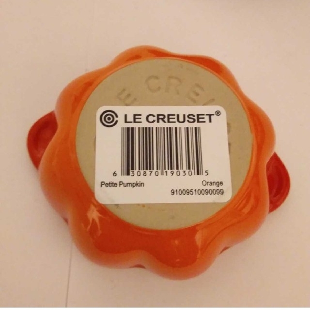 LE CREUSET(ルクルーゼ)のA1115 ル・クルーゼ　ハロウィーン プチパンプキン　オレンジ グリーン　耐熱 インテリア/住まい/日用品のキッチン/食器(食器)の商品写真