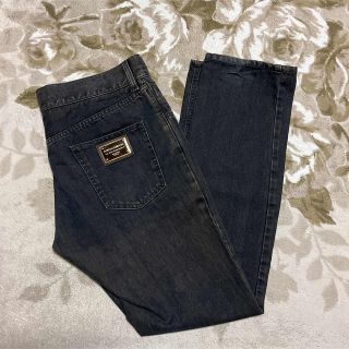 DOLCE&GABBANA - DOLCE&GABBANA プレート デニム パンツ DENIM 50の