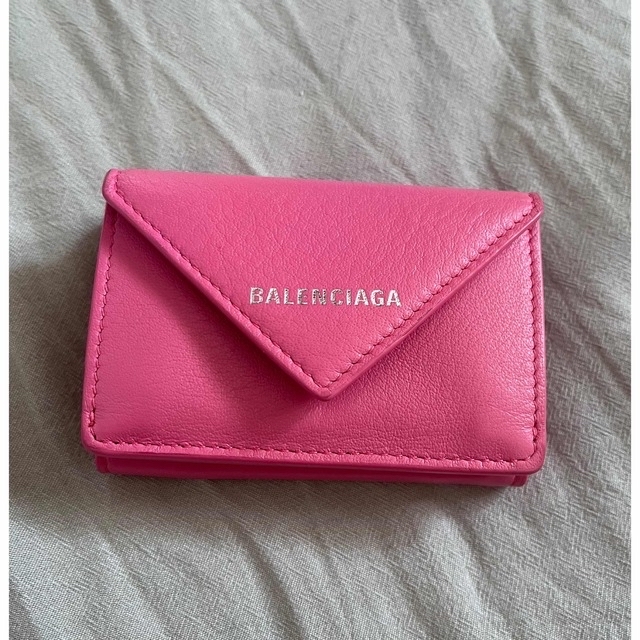 BALENCIAGA 三つ折財布 ピンク