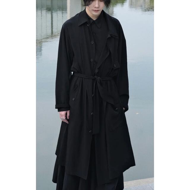 Yohji Yamamoto(ヨウジヤマモト)のyohji yamamoto 21ss 着脱身頃付き シャツコート メンズのジャケット/アウター(テーラードジャケット)の商品写真