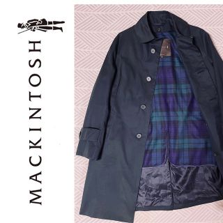 マッキントッシュ(MACKINTOSH)の美品　マッキントッシュ　ステンカラーコート　チェック柄ライナー　Mサイズ(ステンカラーコート)