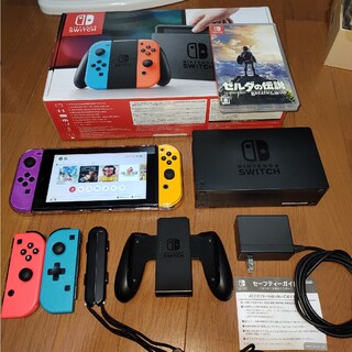 Nintendo Switch - □任天堂switch 旧型本体 動作品 ソフト付きの通販