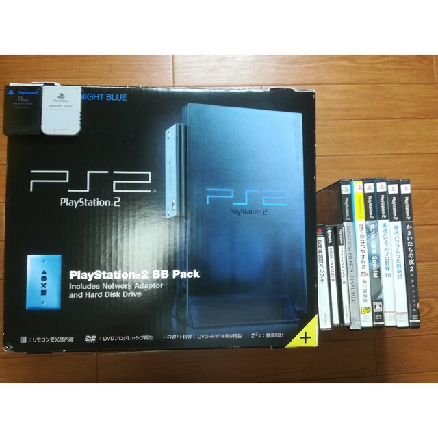 プレステ2 Ps2本体 bbユニットソフト.メモリーカード付き