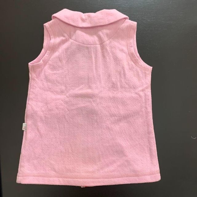 ELLE(エル)の【未使用】ELLE baby ピンク　ベスト　薄手 キッズ/ベビー/マタニティのキッズ服女の子用(90cm~)(カーディガン)の商品写真