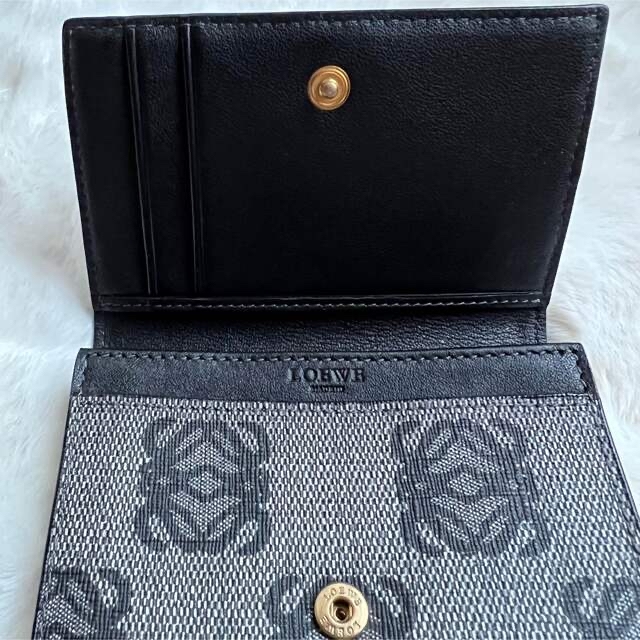 極美品♡LOEWE ロエベビジネスカード名刺入れアナグラムグレー 極美品♡LOEWE ロエベビジネスカード名刺入れアナグラムグレー