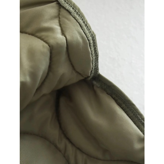 🎨11月新作📚9842◆キルティング風 ダウンジャケット コート レディースのジャケット/アウター(ダウンジャケット)の商品写真