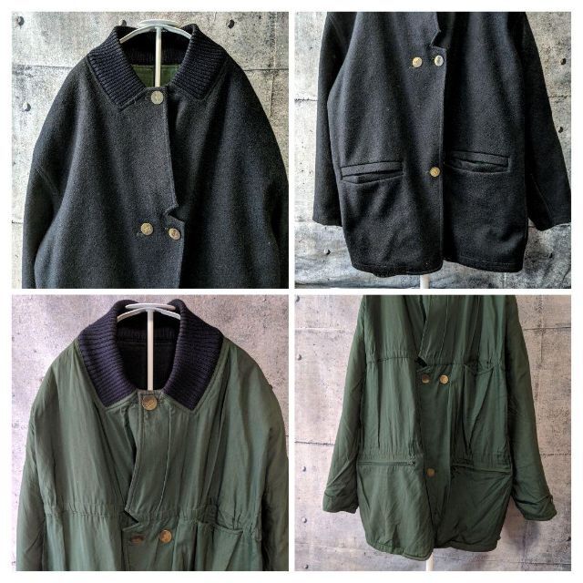 Girbaud X Momentodue リバーシブル ウールコート70-80s Girbaud X Momentodue リバーシブル ウールコート70-80s