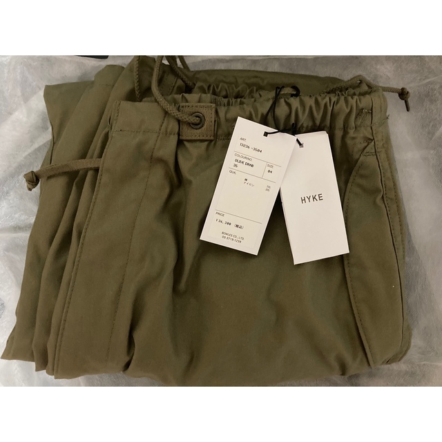 【新品タグ付】HYKE M-51 TYPE SHELL PANTS サイズ4