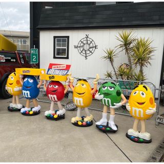 M&M - キャスターなしm&m's ディスプレイ エムアンドエムズ イエローの