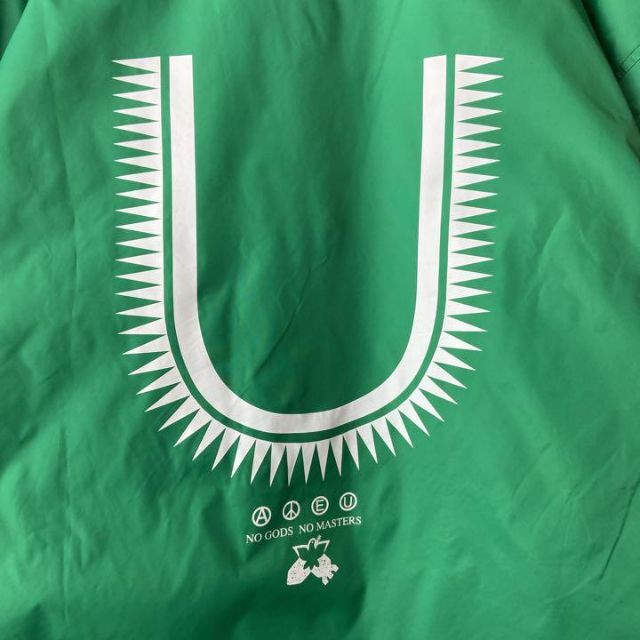 UNDERCOVER 人気バックプリントロゴグリーン緑コーチジャケット.