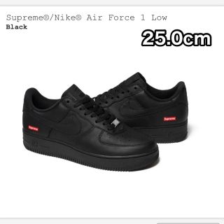 シュプリーム(Supreme)のSupreme Nike Air Force1 Low 25 黒 シュプリーム(スニーカー)