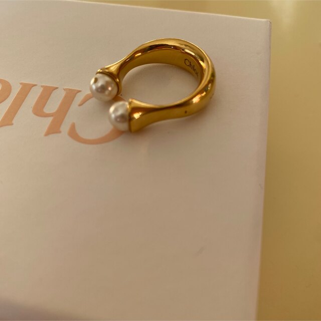【送料込】Chloe DARCEY ROUND BAGUE パールリング