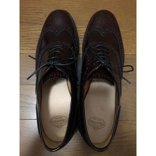 Church's(チャーチ)の未使用 Church's BURWOOD 25cmブラウン ウィングチップ レディースの靴/シューズ(ローファー/革靴)の商品写真
