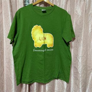 ジーユー(GU)のGU たべっ子どうぶつコラボTシャツ/XL緑(Tシャツ(長袖/七分))