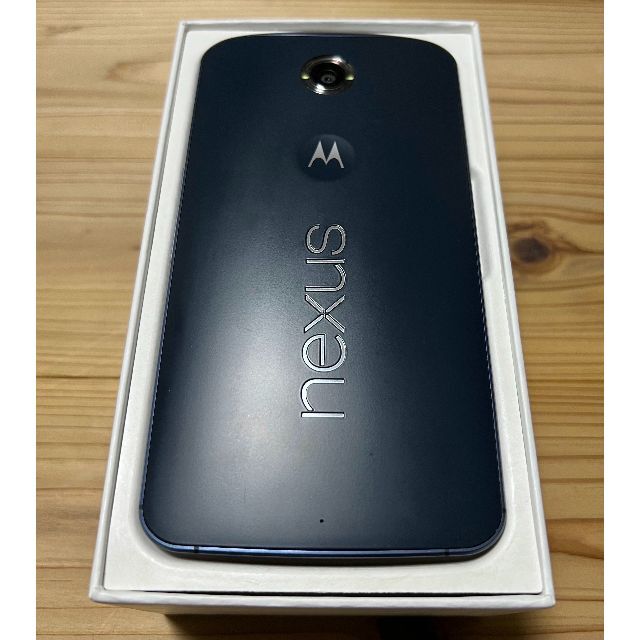 Google Nexus(グーグルネクサス)の【美品】Nexus 6 Midnight Blue 32 GB SIMフリー スマホ/家電/カメラのスマートフォン/携帯電話(スマートフォン本体)の商品写真