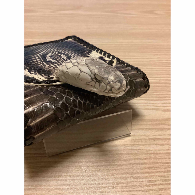 【 本物　新品 】 コブラ　スネーク　蛇　頭　剥製　ショートウォレット　j91 8
