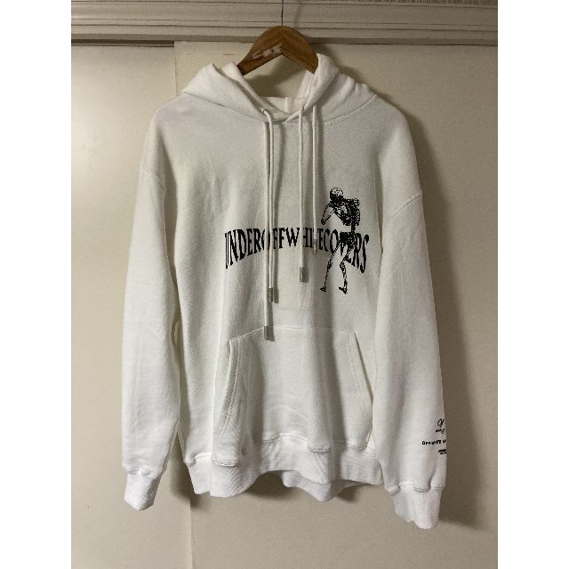 オフ-ホワイト c/o アンダーカバー SKELETON RVRS HOODIE