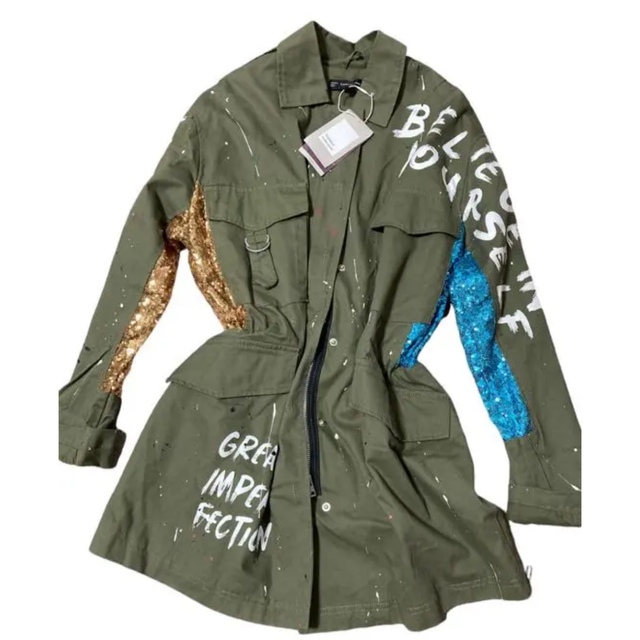 ZARA - 新品・未使用 ZARA ミリタリージャケット 菊池風磨着用の ZARA - 新品・未使用 ZARA ミリタリージャケット 菊池風磨着用の