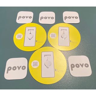 ☆POVO☆ステッカー5枚☆SIMピン3本☆セット価格☆(その他)